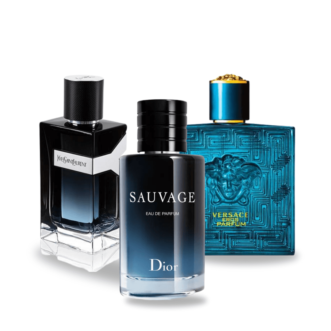 3 Parfüms Combo – Y Yves Saint Laurent, Sauvage Dior und Versace Eros Versace